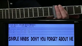 Simple Minds Don't You Forget About Me Guitar Chords Lesson & Tab Tutorial