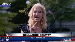 "ASK ME A REAL QUESTION": Kellyanne Conway gets HEATED with media at The White House