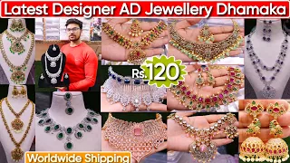 Exclusive Designer American Diamond Jewellery Collection 2024 | Bridal AD Jewellery in Best Price