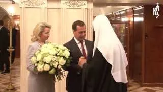 Д.А. Медведев поздравил Патриарха Кирилла с днем тезоименитства