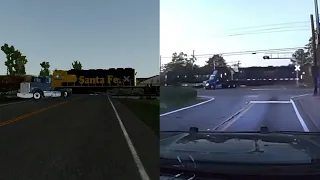 Train hits Semi Truck Conyers, GA BeamNG.Drive Recreation