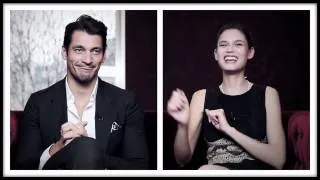 David Gandy and Bianca Balti get friendly in an exclusive interview