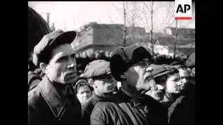 RUSSIAN NEWSREEL - RUSSIAN COMMENTARY - SOUND