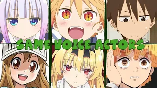 Miss Kobayashi's Dragon Maid All Characters Japanese Dub Voice Actors Same Anime Characters