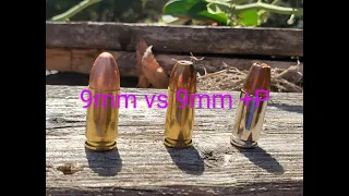 9mm vs 9mm +P