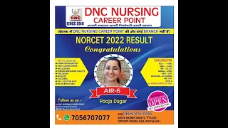 NORCET 2022 TOPPER  |ALL INDIA RANK 6 | POOJA DAGAR | FEEDBACK