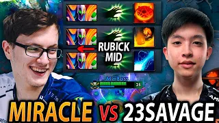 MIRACLE Rubick MID GOD meets 23SAVAGE Carry GOD in Ranked Dota 2