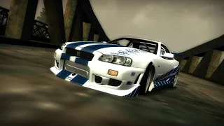 Most Wanted (2005) - R34 Final Pursuit | Brian O'conner's skyline GTR | Paul Warker | R34