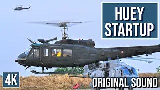 Huey Helicopter Start Up and Take Off Original Sound Effect 4K 50fps