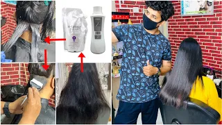 How to : Hair smoothening/Hair straightening and rebonding/Tutorial/easy way/Step by Step/In Hindi