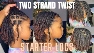 HOW TO| STARTER LOCS WITH 2 STRAND TWIST ON MY DAUGHTER| CREOLEJAZZ #howto #diy #tutorial #locs