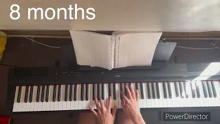 One year piano progress self taught (24 years old) - Nixx Piano