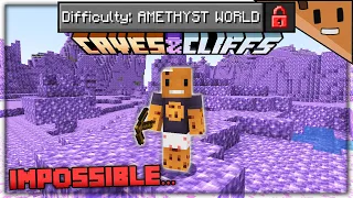 Can You Beat Minecraft in an Amethyst ONLY World?