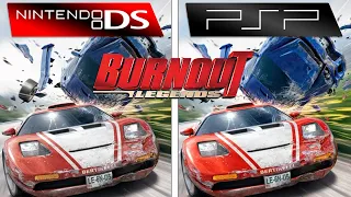 Burnout Legends (2005) Nintendo DS vs PSP | Side By Side Comparison!  (FPS + Graphics)