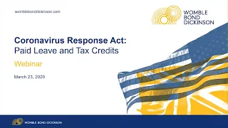 Webinar: Families First Coronavirus Response Act – Key Legal Considerations for Employers