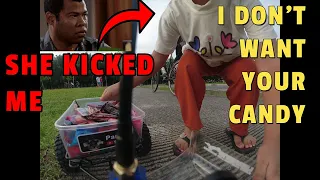 RC Car Delivering Candies Got Kicked