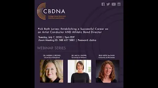 CBDNA Webinar Series: "Pick Both Lanes..."