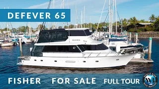 DeFever 65 Flybridge Walkthrough video - For Sale