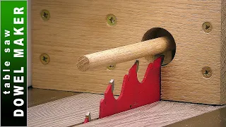 🟢 How to Make Precision Dowels on Table Saw - DIY Table Saw Dowel Making Jig 👉 FREE PLANS 👈