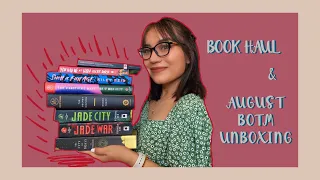 (20+) book haul & august botm unboxing