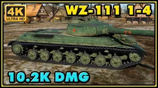 World of Tanks | WZ-111 model 1-4 - 9 Kills - 10,2K Damage - 1 VS 5 Gameplay