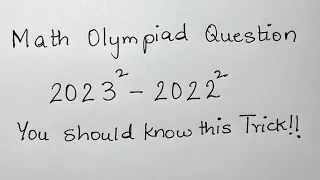 Math Olympiad Question | STOP using calculator🚫❌, you should know this trick!!