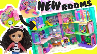 Gabby's Dollhouse Build New Rooms Mercat Spa Room and Kitty Narwal Carnival