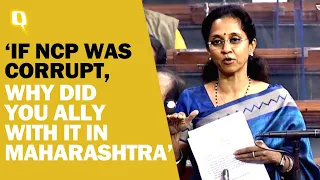 NCP Leader Supriya Sule Tears into BJP with Four Questions in Lok Sabha | The Quint
