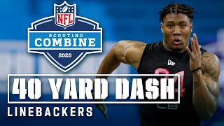 Linebackers Run the 40-Yard Dash at the 2020 NFL Scouting Combine