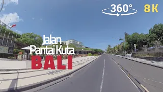 (360˚ VR 8K) Kuta Beach, Bali during COVID19 | VR travel TV |