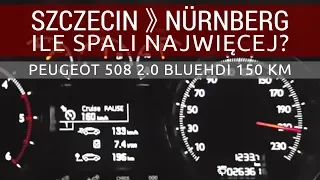 NAJWYŻSZE spalanie Peugeot 508 w trasie z 627 km AUTOBAHN (ENG SUB)