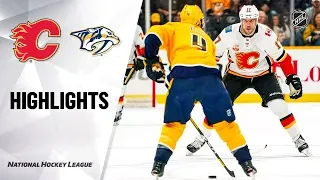 NHL Highlights | Flames @ Predators 10/31/19