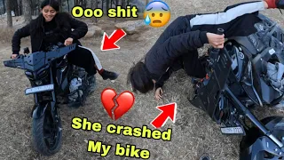 She crashed my bike 😰 | Neelam ko lag gyi 💔