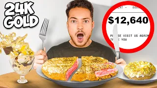 Eating 24K GOLD Food