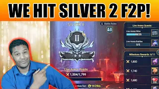 We hit SILVER 2 LIVE ARENA as Free to Play! Raid: Shadow Legends