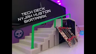 TECH DECK NYJAH HUSTON SKATEPARK REVIEW AND SESH