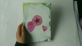 Hollyhocks/Acrylic painting #38