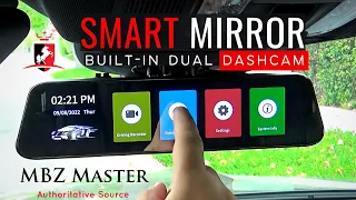 Car SMART MIRROR with built-in dual 🔴 Dashcam | 12" Pelsee P12 - Full Review!