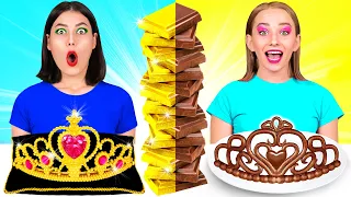 Челлендж Шоколадная еда vs. Настоящая еда #2 от HAHANOM Challenge
