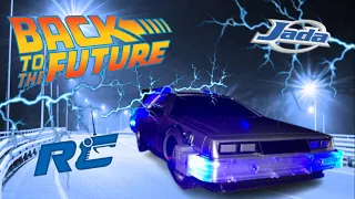 Back To The Future Delorean Time Machine Remote Control Car by Jada Toys Showcase