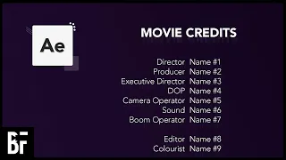 Create Rolling Credits in After Effects