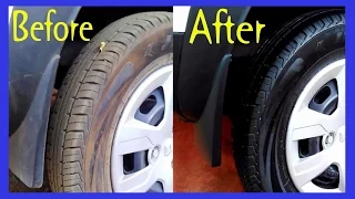 Make Tires Super Black and Shiny, Renault Kwid - Best Tire Shine For The Price