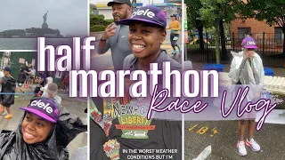 Race Prep & Race Day Vlog | Newport Liberty Half Marathon 2023 | Martin-Made TV