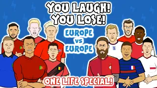 YOU LAUGH, YOU LOSE ft. Lewandowski, CR7, Mbappe & more! ► Onefootball x 442oons