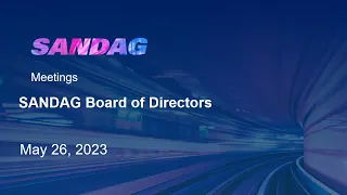 SANDAG Board of Directors - May 26, 2023