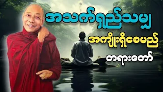 ပါမောက္ခချုပ်ဆရာတော် နန္ဒမာလာဘိဝံသဟောကြားတော်မူသော အသက်ရှည်သမျှ အကျိုးရှိစေမည်တရားတော်