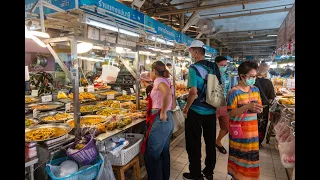 [4K] Walking tour inside Or Tor Kor a high quality market during lunchtime