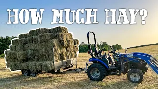 FIRST HAY MAKING - Big rush to get them in before the RAIN!