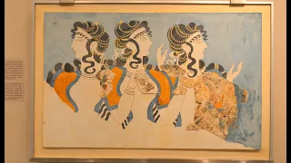 Archaeological Museum from Knossos in Heraklion in 4k