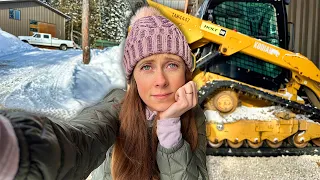 Raw, unfiltered OFF-GRID LIVING in Winter (frozen batteries, stuck equipment)